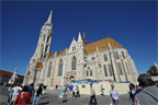 Matthias Church, which is perched high on the Buda side of town with fantastic views of the Pest side